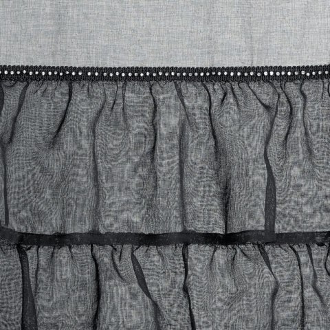 FIRANA GOTOWA CARLI NA TAŚMIE 140 X 270 CM CZARNY EUROFIRANY FIRANA GOTOWA CARLI NA TAŚMIE 140 X 270 CM CZARNY EUROFIRANY