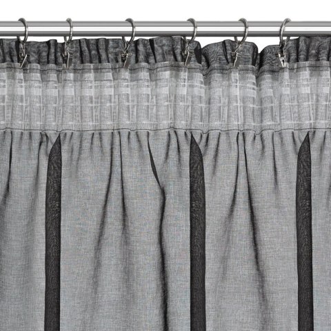 FIRANA GOTOWA CARLI NA TAŚMIE 140 X 270 CM CZARNY EUROFIRANY FIRANA GOTOWA CARLI NA TAŚMIE 140 X 270 CM CZARNY EUROFIRANY