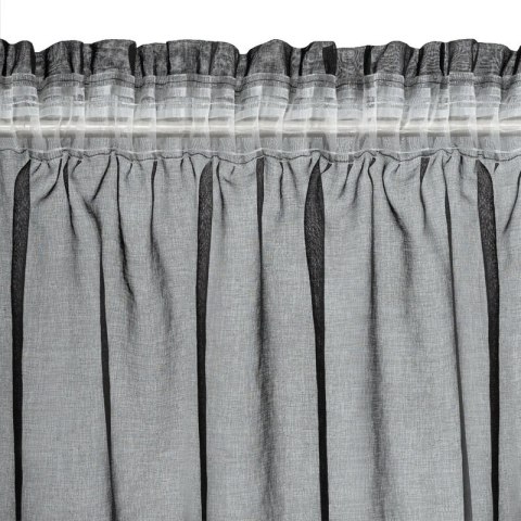 FIRANA GOTOWA CARLI NA TAŚMIE 140 X 270 CM CZARNY EUROFIRANY FIRANA GOTOWA CARLI NA TAŚMIE 140 X 270 CM CZARNY EUROFIRANY