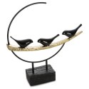 FIGURKA DEKORACYJNA SEMA (02) O 36 X 36 CM CZARNY EUROFIRANY