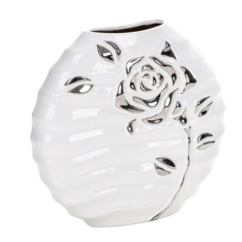 WAZON DEKORACYJNY FLORESA (01) 28 X 7 X 28 CM BIAŁY EUROFIRANY WAZON DEKORACYJNY FLORESA (01) 28 X 7 X 28 CM BIAŁY EUROFIRANY