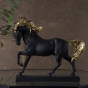 FIGURKA DEKORACYJNA HORSI (01) 26 X 7 X 22 CM CZARNY EUROFIRANY