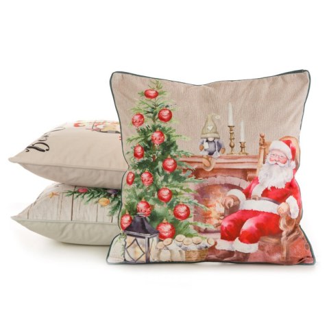 POSZEWKA ŚWIATECZNA 129 45 X 45 CM BEŻOWY EUROFIRANY POSZEWKA ŚWIATECZNA 129 45 X 45 CM BEŻOWY EUROFIRANY