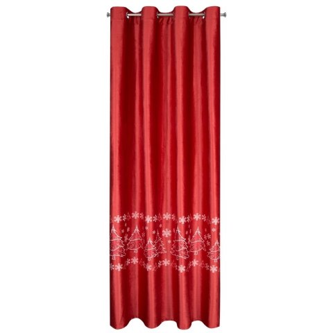 ZASŁONA ŚWIATECZNA RUBI 140 X 250 CM CZERWONY EUROFIRANY ZASŁONA ŚWIATECZNA RUBI 140 X 250 CM CZERWONY EUROFIRANY