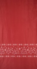 ZASŁONA ŚWIATECZNA RUBI 140 X 250 CM CZERWONY EUROFIRANY