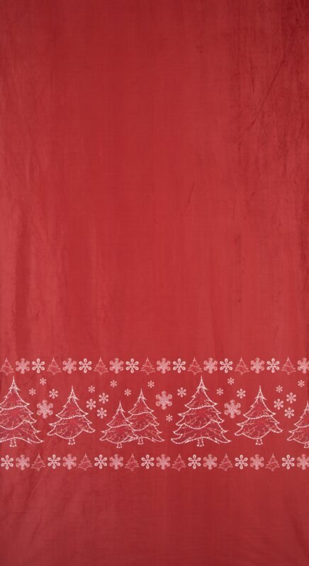 ZASŁONA ŚWIATECZNA RUBI 140 X 250 CM CZERWONY EUROFIRANY ZASŁONA ŚWIATECZNA RUBI 140 X 250 CM CZERWONY EUROFIRANY