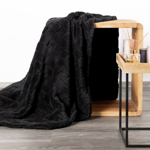 KOC D91 CARO 170 X 210 CM CZARNY EUROFIRANY KOC D91 CARO 170 X 210 CM CZARNY EUROFIRANY
