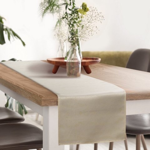 OBRUS SPARKLE 40 X 180 CM KREMOWY EUROFIRANY OBRUS SPARKLE 40 X 180 CM KREMOWY EUROFIRANY