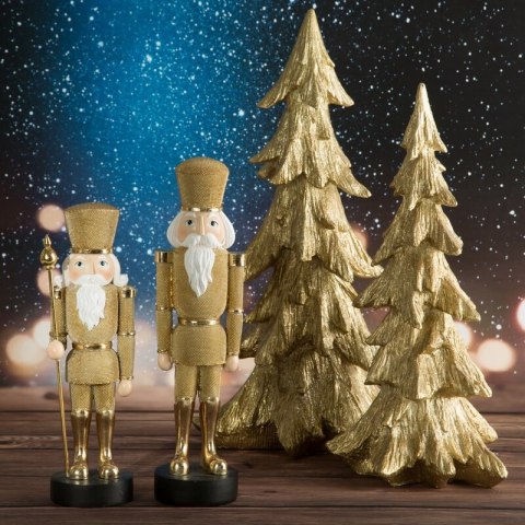 FIGURKA ŚWIATECZNA 198 10 X 10 X 32 CM ZŁOTY EUROFIRANY FIGURKA ŚWIATECZNA 198 10 X 10 X 32 CM ZŁOTY EUROFIRANY
