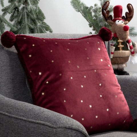 POSZEWKA ŚWIATECZNA 105 45 X 45 CM BORDOWY EUROFIRANY POSZEWKA ŚWIATECZNA 105 45 X 45 CM BORDOWY EUROFIRANY
