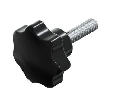 UCHWYT BAKELITOWY Z TRZPIENIEM CZARNY M5*15MM DIN6336L UCHWYT BAKELITOWY Z TRZPIENIEM CZARNY M5*15MM DIN6336L