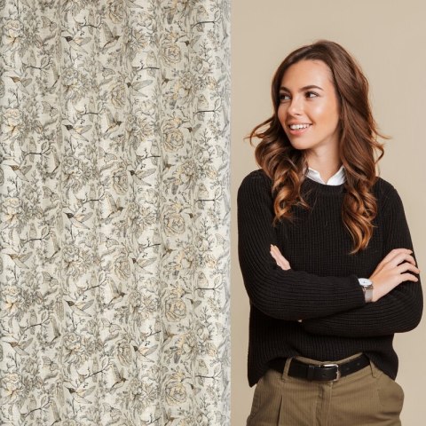 ZASŁONA GOTOWA LUCINA 140 X 250 CM SREBRNY EUROFIRANY ZASŁONA GOTOWA LUCINA 140 X 250 CM SREBRNY EUROFIRANY