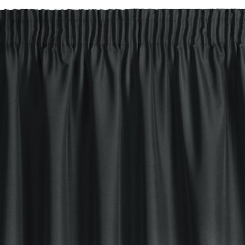 ZASŁONA GOTOWA RITA NA TAŚMIE 140 X 270 CM CZARNY EUROFIRANY ZASŁONA GOTOWA RITA NA TAŚMIE 140 X 270 CM CZARNY EUROFIRANY