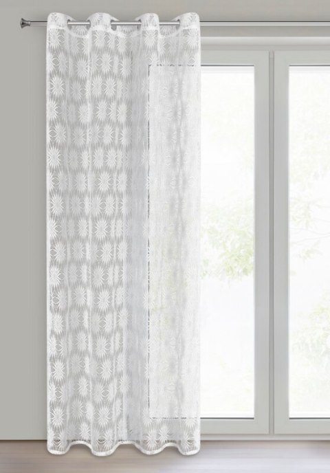 FIRANA GOTOWA ROZI 140 X 250 CM BIAŁY EUROFIRANY FIRANA GOTOWA ROZI 140 X 250 CM BIAŁY EUROFIRANY