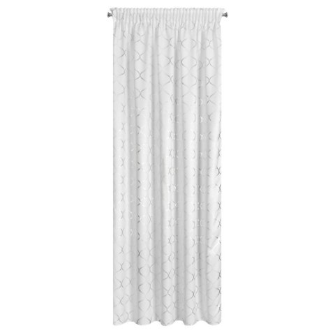 ZASŁONA GOTOWA MILI NA TAŚMIE 140 X 270 CM BIAŁY EUROFIRANY ZASŁONA GOTOWA MILI NA TAŚMIE 140 X 270 CM BIAŁY EUROFIRANY