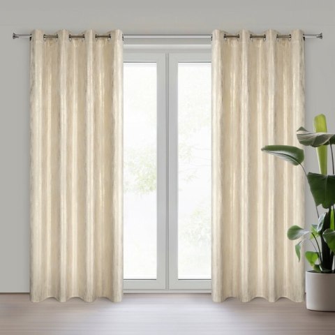 ZASŁONA GOTOWA EMILA 140 X 250 CM KREMOWY EUROFIRANY ZASŁONA GOTOWA EMILA 140 X 250 CM KREMOWY EUROFIRANY