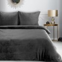 KOMPLET POŚCIELI FLANO 2 220 X 200 CM STALOWY EUROFIRANY