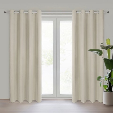 ZASŁONA GOTOWA NITA 140 X 250 CM BEŻOWY EUROFIRANY ZASŁONA GOTOWA NITA 140 X 250 CM BEŻOWY EUROFIRANY