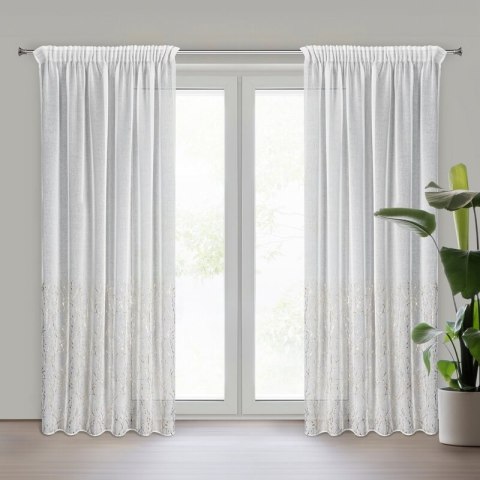 FIRANA GOTOWA MELIA NA TAŚMIE 140 X 270 CM BIAŁY EUROFIRANY FIRANA GOTOWA MELIA NA TAŚMIE 140 X 270 CM BIAŁY EUROFIRANY