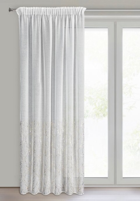 FIRANA GOTOWA MELIA NA TAŚMIE 140 X 270 CM BIAŁY EUROFIRANY FIRANA GOTOWA MELIA NA TAŚMIE 140 X 270 CM BIAŁY EUROFIRANY