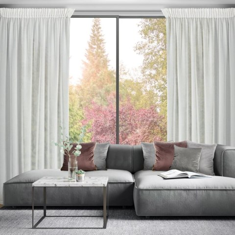 FIRANA GOTOWA HERA NA TAŚMIE 140 X 270 CM BIAŁY EUROFIRANY FIRANA GOTOWA HERA NA TAŚMIE 140 X 270 CM BIAŁY EUROFIRANY