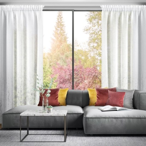 FIRANA GOTOWA OLIVIA NA TAŚMIE 140 X 270 CM BIAŁY EUROFIRANY FIRANA GOTOWA OLIVIA NA TAŚMIE 140 X 270 CM BIAŁY EUROFIRANY