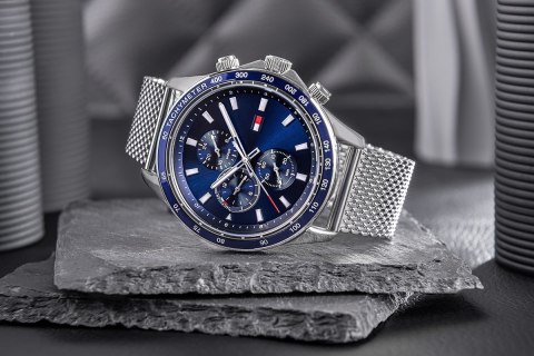 Zegarek Męski Tommy Hilfiger Miles 1792018 + BOX Zegarek Męski Tommy Hilfiger Miles 1792018 + BOX