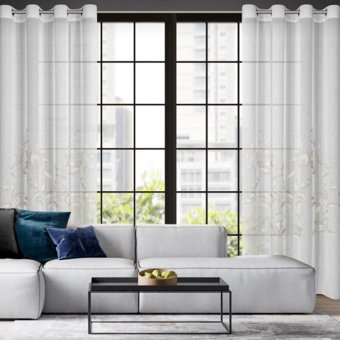 FIRANA GOTOWA ESTELLA 140 X 250 CM BIAŁY EUROFIRANY FIRANA GOTOWA ESTELLA 140 X 250 CM BIAŁY EUROFIRANY