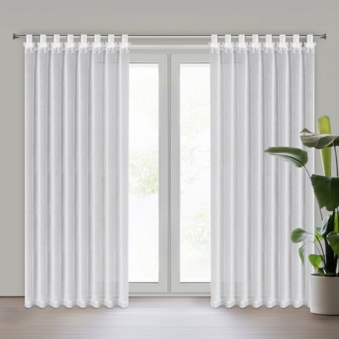 FIRANA GOTOWA ALEXANDRA NA SZELKACH 140 X 250 CM BIAŁY EUROFIRANY FIRANA GOTOWA ALEXANDRA NA SZELKACH 140 X 250 CM BIAŁY EUROFIRANY