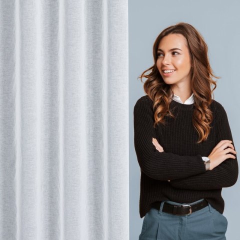 FIRANA GOTOWA MELISA NA SZELKACH 140 X 250 CM BIAŁY EUROFIRANY FIRANA GOTOWA MELISA NA SZELKACH 140 X 250 CM BIAŁY EUROFIRANY