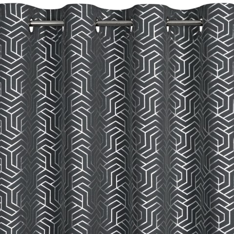 ZASŁONA GOTOWA SEMI 140 X 250 CM STALOWY EUROFIRANY ZASŁONA GOTOWA SEMI 140 X 250 CM STALOWY EUROFIRANY