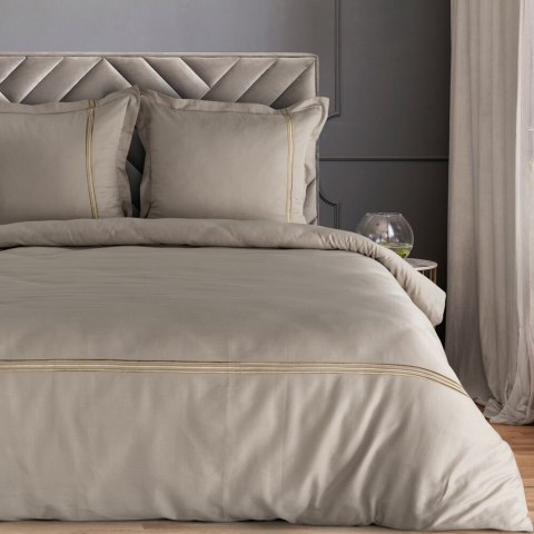 KOMPLET POŚCIELI HAFT4 160 X 200 CM BEŻOWY EUROFIRANY KOMPLET POŚCIELI HAFT4 160 X 200 CM BEŻOWY EUROFIRANY