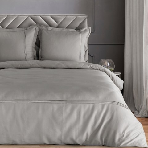 KOMPLET POŚCIELI HAFT4 220 X 200 CM SREBRNY EUROFIRANY KOMPLET POŚCIELI HAFT4 220 X 200 CM SREBRNY EUROFIRANY