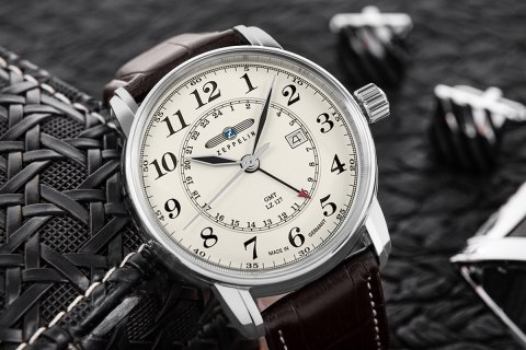 Zegarek Męski ZEPPELIN LZ127 Graf Zeppelin GMT 7642-5 + BOX Zegarek Męski ZEPPELIN LZ127 Graf Zeppelin GMT 7642-5 + BOX