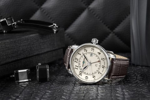 Zegarek Męski ZEPPELIN LZ127 Graf Zeppelin GMT 7642-5 + BOX Zegarek Męski ZEPPELIN LZ127 Graf Zeppelin GMT 7642-5 + BOX