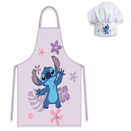Fartuszek dziecięcy z czapką Lilo i Stitch różowy Aptex