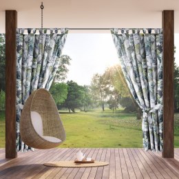 ZASŁONA GOTOWA GARDEN 20 NA SZELKACH 155 X 200 CM ZIELONY EUROFIRANY