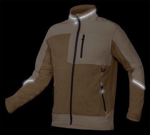 BLUZA SOFTSHELL OUTDOOR, BEŻOWA, ROZMIAR XL BLUZA SOFTSHELL OUTDOOR, BEŻOWA, ROZMIAR XL