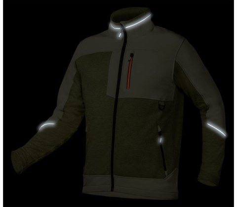 BLUZA SOFTSHELL OUTDOOR ZIELONA ROZMIAR M BLUZA SOFTSHELL OUTDOOR ZIELONA ROZMIAR M