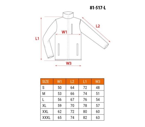 BLUZA SOFTSHELL OUTDOOR ZIELONA ROZMIAR M BLUZA SOFTSHELL OUTDOOR ZIELONA ROZMIAR M