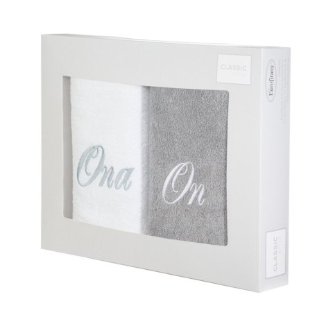 KOMPLET RĘCZNIKÓW ON ONA 47 X 37 X 7 CM BIAŁY EUROFIRANY KOMPLET RĘCZNIKÓW ON ONA 47 X 37 X 7 CM BIAŁY EUROFIRANY