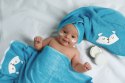 RĘCZNIK DZIECIĘCY BABY70 15 X 21 CM NIEBIESKI EUROFIRANY