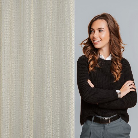 FIRANA GOTOWA MIRELLA 140 X 250 CM BEŻOWY EUROFIRANY FIRANA GOTOWA MIRELLA 140 X 250 CM BEŻOWY EUROFIRANY