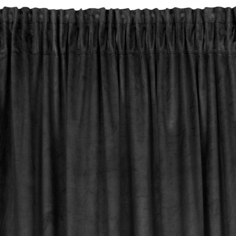 ZASŁONA GOTOWA ANGELINA NA TAŚMIE 140 X 270 CM CZARNY EUROFIRANY ZASŁONA GOTOWA ANGELINA NA TAŚMIE 140 X 270 CM CZARNY EUROFIRANY