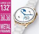 Smartwatch Damski Rubicon RNCF02-2 Złoty + Pasek Różowy
