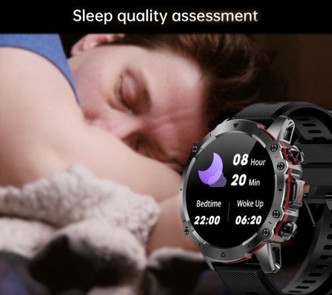 Smartwatch Męski Rubicon RNCF18-1 BLACK Bransoleta + Pasek Smartwatch Męski Rubicon RNCF18-1 BLACK Bransoleta + Pasek
