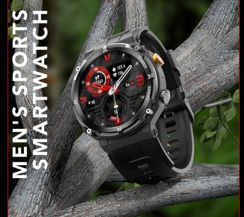 Smartwatch Męski Rubicon RNCF25-1 BLACK Smartwatch Męski Rubicon RNCF25-1 BLACK