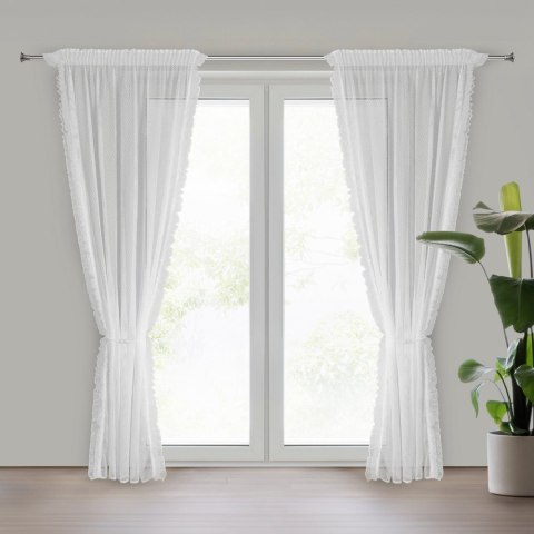 FIRANA GOTOWA AGNESS NA TAŚMIE 140 X 270 CM BIAŁY EUROFIRANY FIRANA GOTOWA AGNESS NA TAŚMIE 140 X 270 CM BIAŁY EUROFIRANY