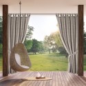 ZASŁONA GOTOWA GARDEN 10 NA SZELKACH 155 X 260 CM BRĄZOWY EUROFIRANY