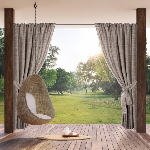 ZASŁONA GOTOWA GARDEN 10 NA TAŚMIE 155 X 200 CM BRĄZOWY EUROFIRANY ZASŁONA GOTOWA GARDEN 10 NA TAŚMIE 155 X 200 CM BRĄZOWY EUROFIRANY